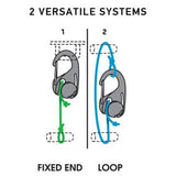 CordTight - Knot-Free Cord Tightening Carabiner (1 Pair With Rope)