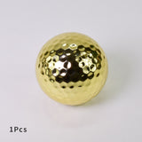 Unique Silver Gold Golf Balls