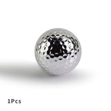 Unique Silver Gold Golf Balls