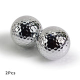 Unique Silver Gold Golf Balls